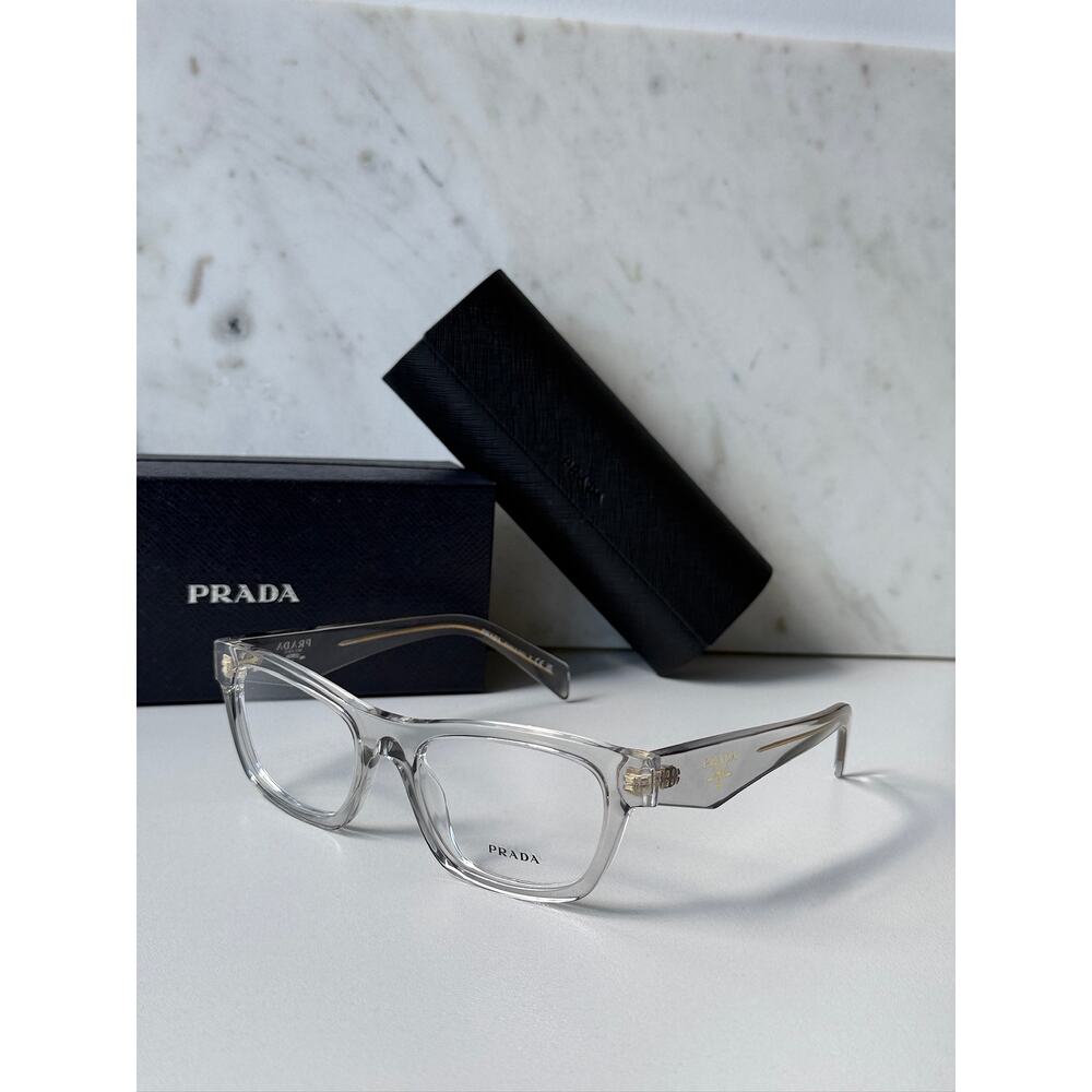 NEW Prada PR B01V Clear Cat Eye Eyeglasses Frames - Picture 2 of 8